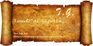 Tasnádi Gizella névjegykártya