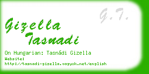 gizella tasnadi business card